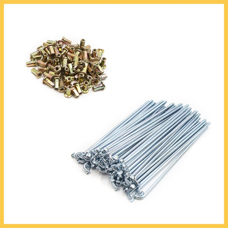 REPAIROCK 72pcs 4mm Thread Diameter Motorcycle Wheel Spokes with Nipples 160mm Length Auto Replacement Parts - Image 5
